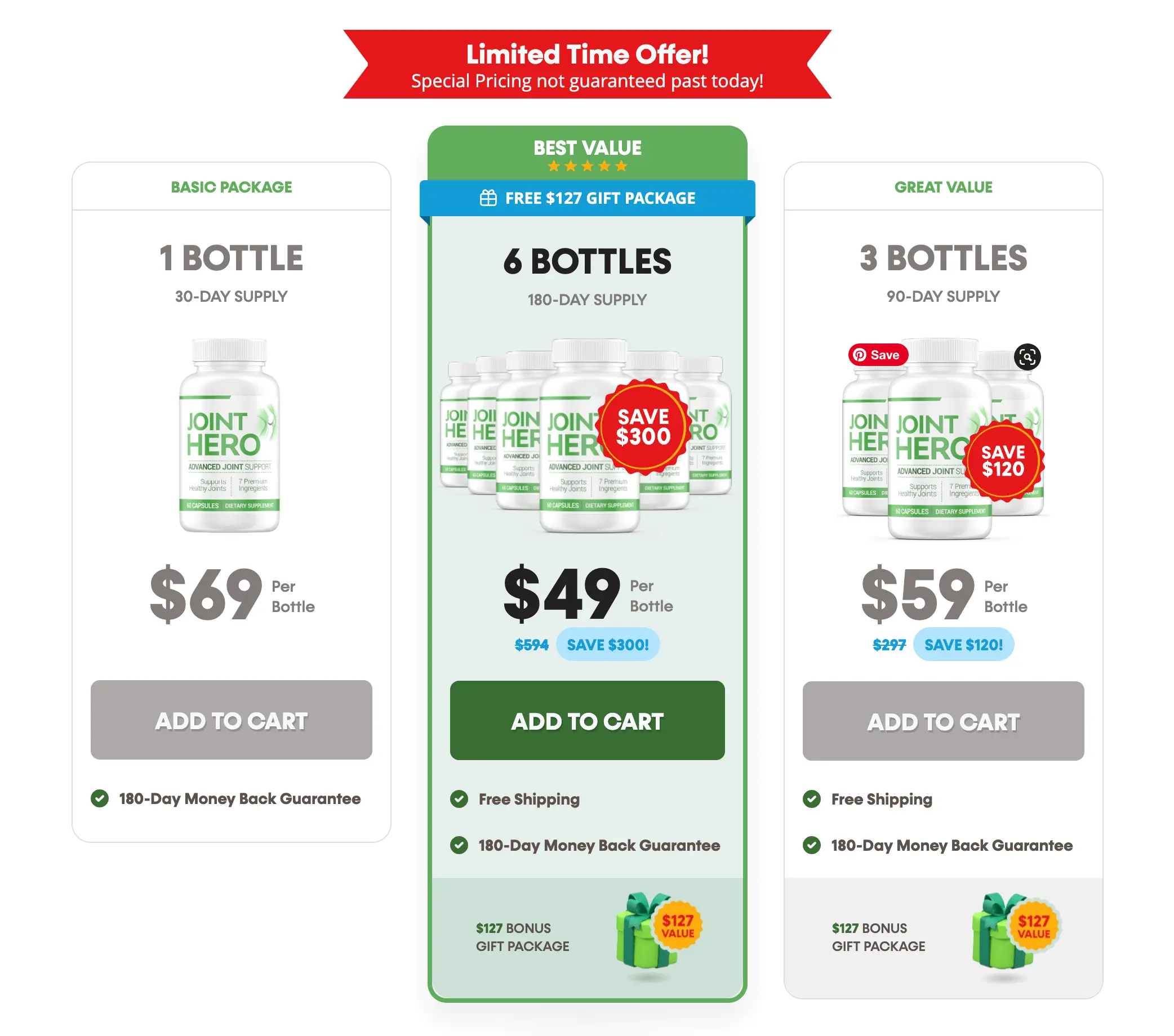 joint hero check out